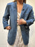 Vintage 80s Blue Denim Blazer