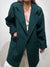 Vintage Green Wool Wide Lapel Jacket
