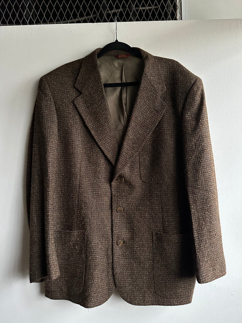 Vintage Brown Tweed Blazer