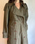Vintage Army Green Trench Coat