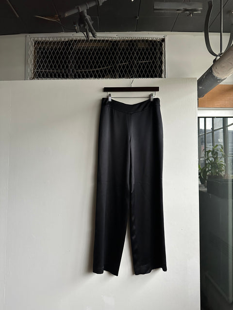 Kay Unger Black Silk Pants