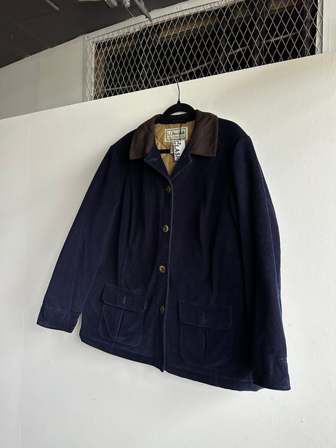 LLBean Navy Corduroy Jacket