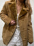 Vintage Tan Corduroy Fur Jacket