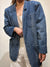 Vintage 80s Blue Denim Blazer