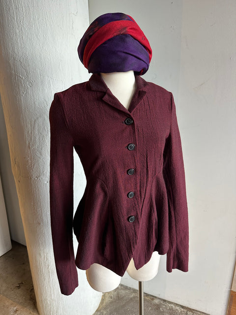 Studio Rundholz Maroon Fitted Jacket