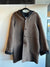 Brown Black Wool Hooded Reversible Jacket