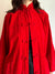 Vintage Handmade 1960s Red Velvet Toggle Jacket