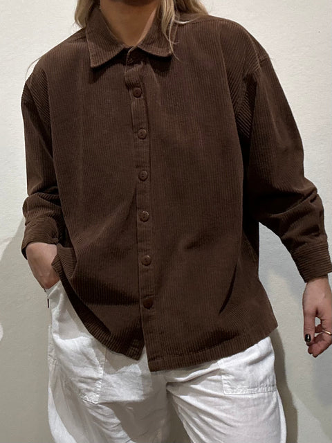 Vintage Brown Corduroy Shirt