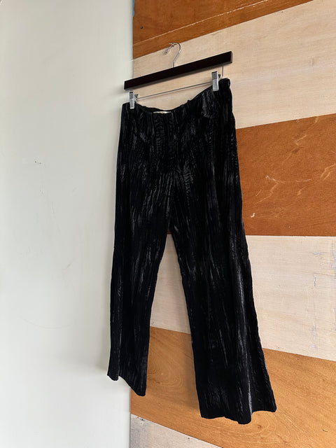 Black Velvet Trousers
