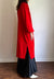 Vintage Handmade 1960s Red Velvet Toggle Jacket