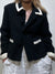 Vintage Black & White Wool Jacket