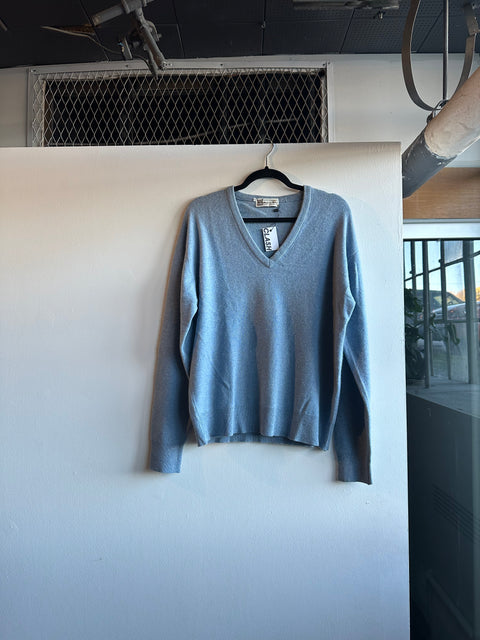Vintage Baby Blue Cashmere Sweater