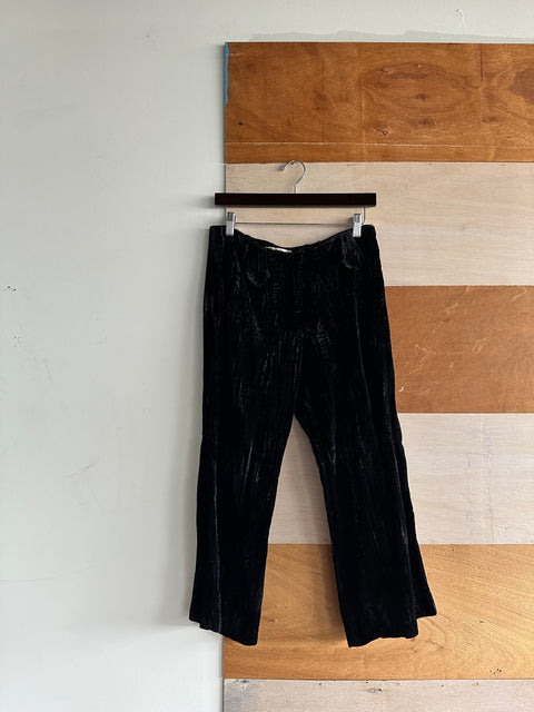 Black Velvet Trousers