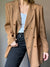 Vintage Brown Silk Blazer