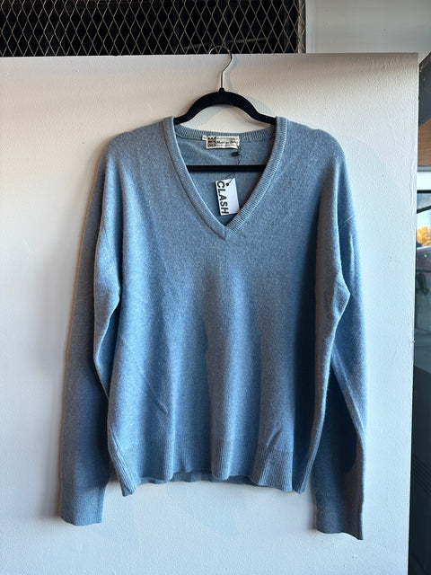 Vintage Baby Blue Cashmere Sweater
