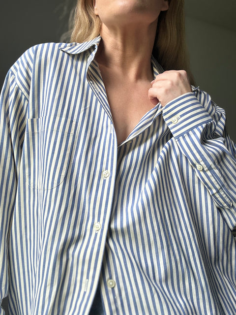 Vintage Cotton Striped Shirt