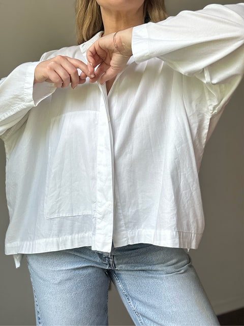Eskander White Cotton Shirt