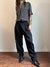 Satin Pleated Tapered Pants
