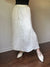 Vintage Shiny Ivory Skirt