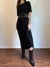 Vintage Stetch Short Sleeve Maxi Dress