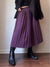 Vintage Purple Pleated Skirt