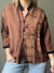 Linen Brown Tie Dye Shirt