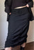 Vintage Black Cinched Skirt