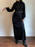 Vintage Tori Richard Black Longsleeve Dress