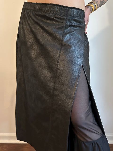 Gaspari Faux Leather Skirt my