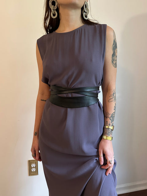 Eileen Fisher Lavender Silk Dress