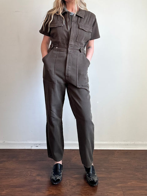 Good American Army Green Jumpsuit