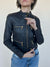 Michael Kors Navy Leather Jacket
