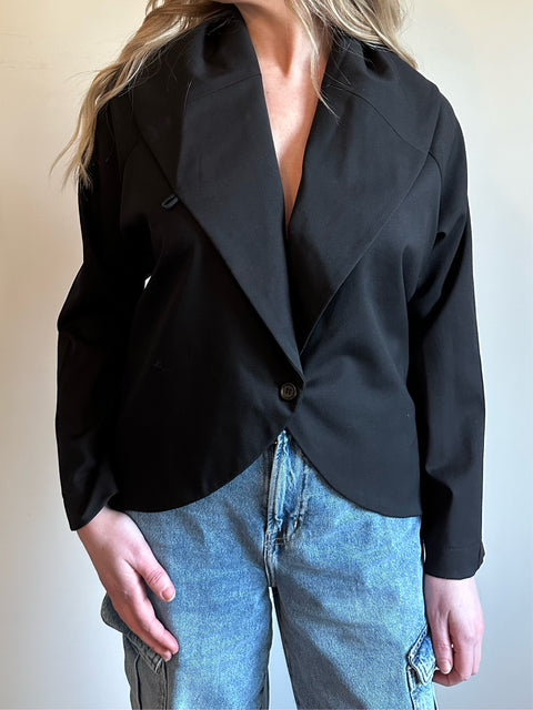 Navy Wrap Jacket