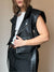 Topshop Faux Leather Moto Vest