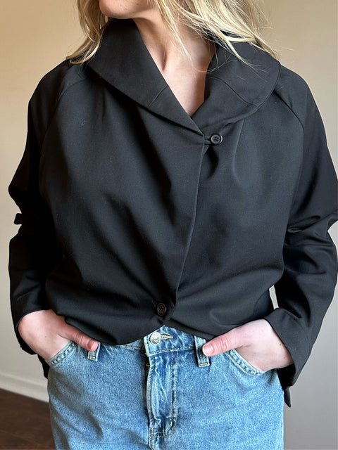 Navy Wrap Jacket