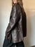 Vintage Brown Leather Blazer