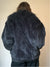 Vintage Faux Fur Blue-Grey Jacket