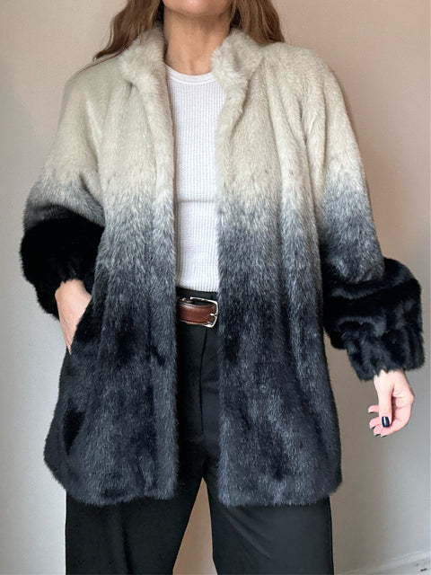 LPA Faux Fur Ombré Jacket