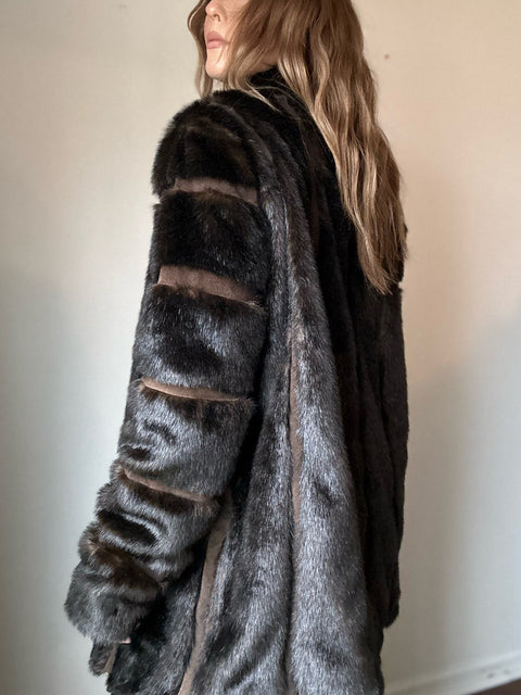 Heartloom Brown Faux Fur Jacket