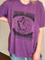 Purple Black Shag Tshirt