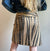 Vintage Alberto Makali Belted Leather Print Skirt