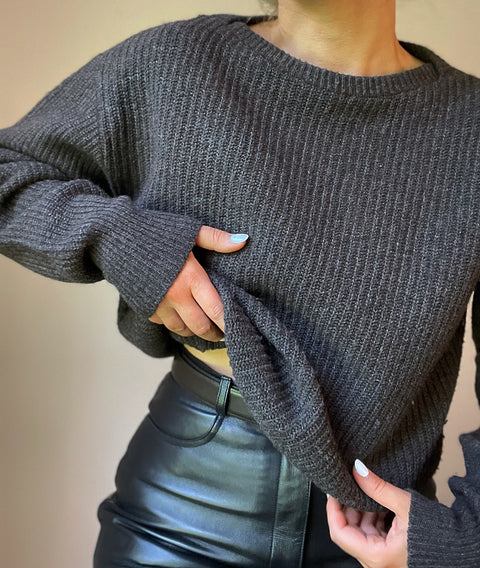 Vintage Brown Wool Sweater