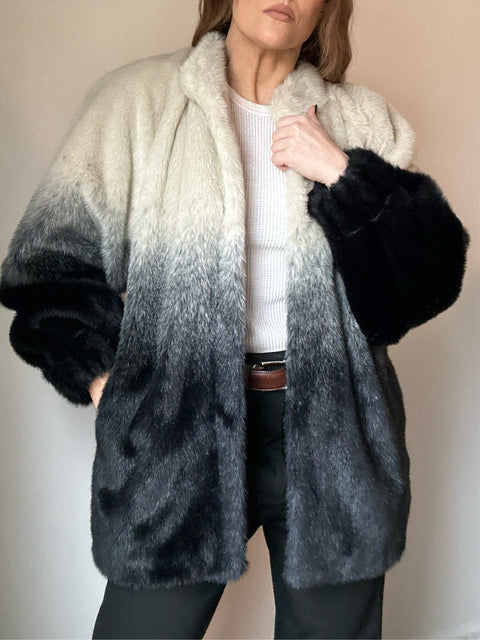 LPA Faux Fur Ombré Jacket