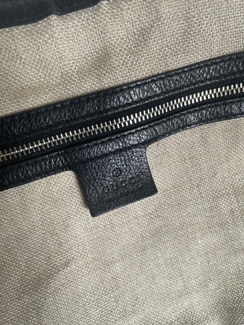 Authentic Gucci Monogram Canvas Shoulder Bag