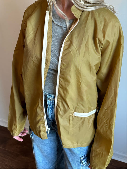 Vintage Unisex Chartreuse Track Jacket