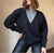 Vintage Wool Black & Grey Sweater