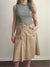 Khaki Asymmetrical Skirt