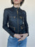 Michael Kors Navy Leather Jacket