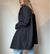 Vintage Unisex Black Rain Jacket