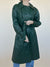 Vintage Green Leather Trench
